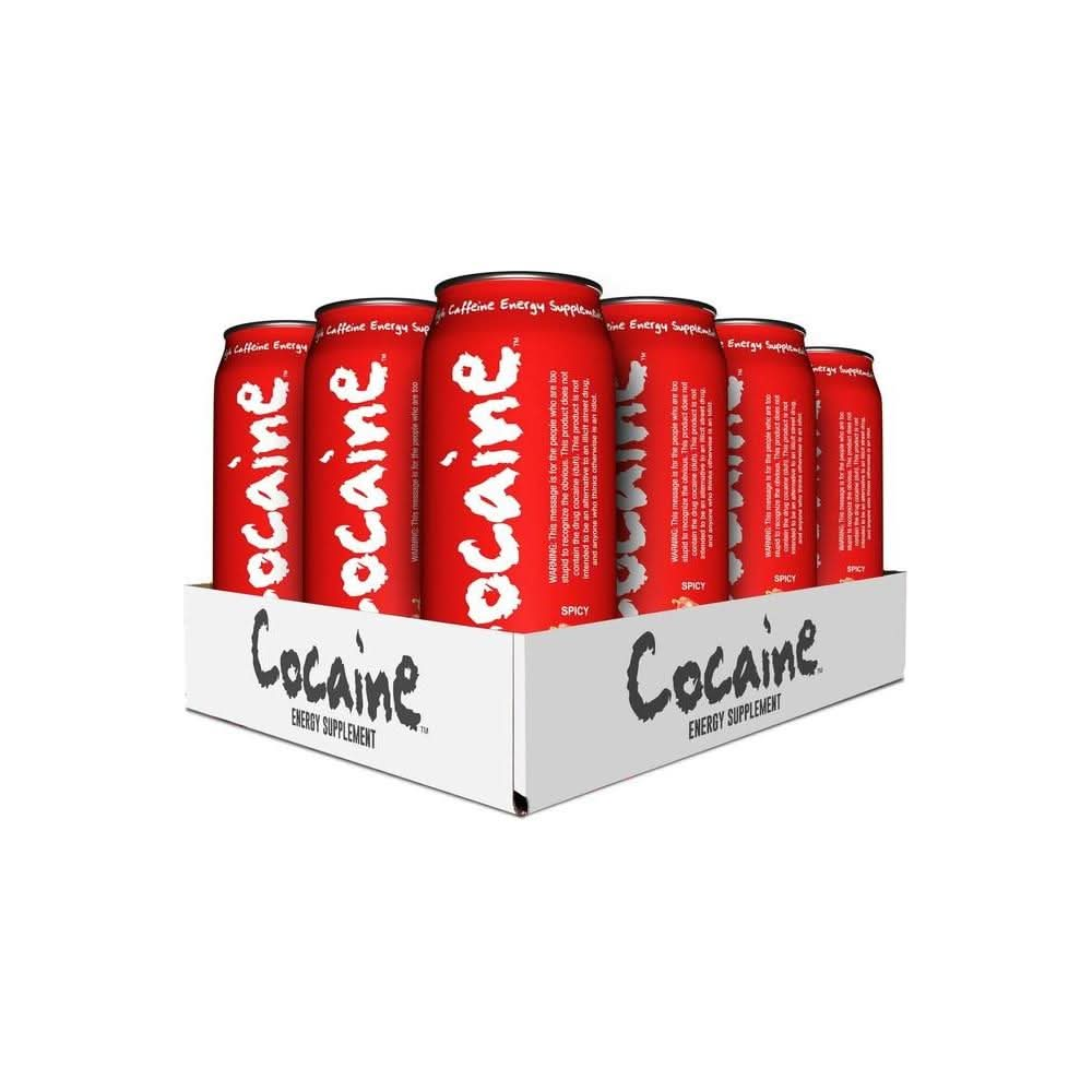 6 12oz Cans of Your Weekend Energy Drinks Cocaine Spicy Hot Energy Drink - Whlsome - Sports Nutrition