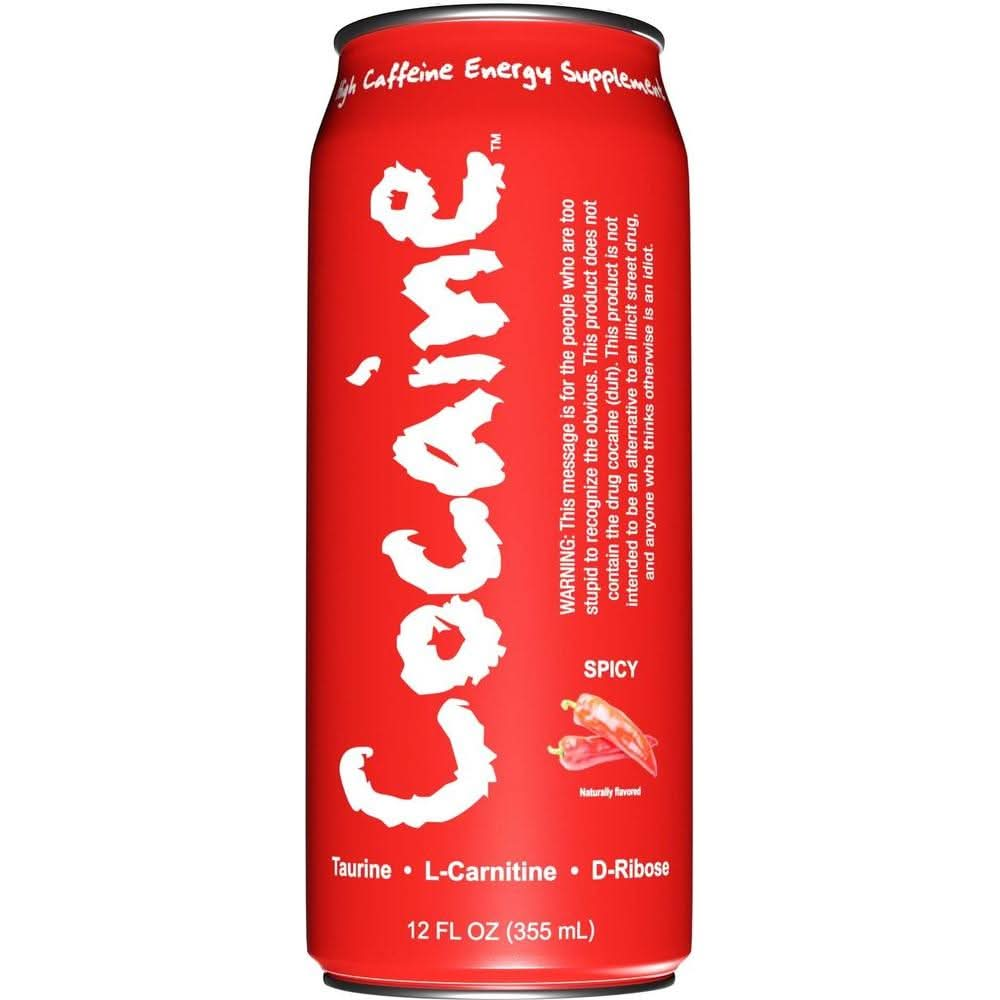 6 12oz Cans of Your Weekend Energy Drinks Cocaine Spicy Hot Energy Drink - Whlsome - Sports Nutrition