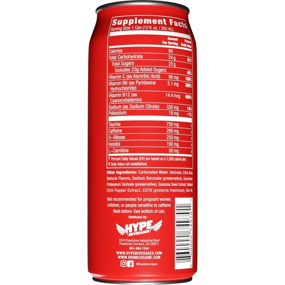 6 12oz Cans of Your Weekend Energy Drinks Cocaine Spicy Hot Energy Drink - Whlsome - Sports Nutrition