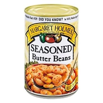 6 Pack Of Margaret Holmes Seasoned Butter Beans With JFS Recipe Card - Whlsome - Canned Beans