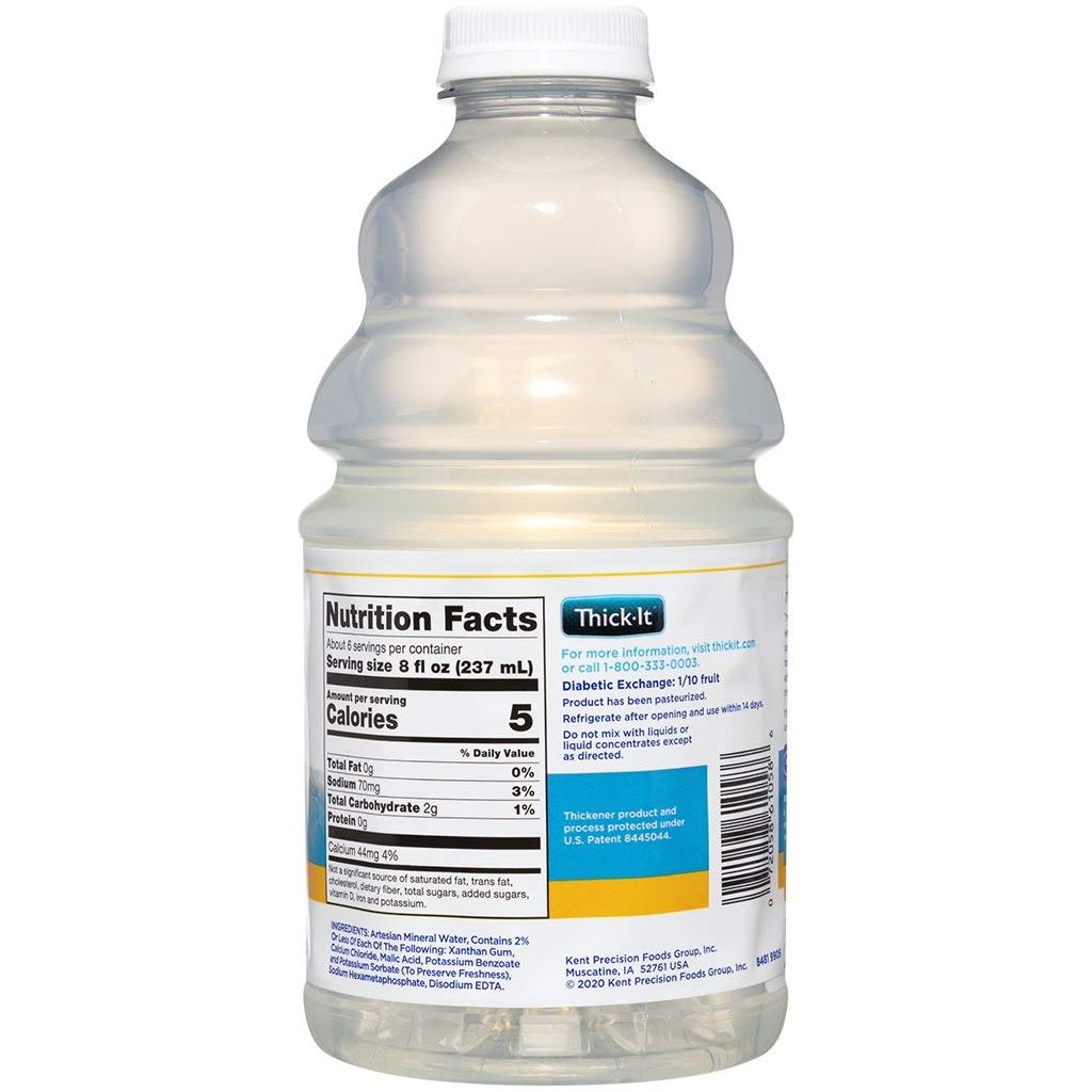 ThickIt Clear Advantage Thickened Water  Moderately ThickHoney 46 oz Bottle Pack of 4 B481A7044