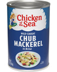 Chicken of the Sea Chub Mackerel Wild Caught High in Omega 3 Fatty Acids Protein  Calcium 15Ounce Cans Pack of 12