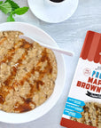 Bakery On Main Maple  Brown Sugar Protein Instant Oatmeal GlutenFree and NonGMO 6 PacketsCarton 3 CartonsPack