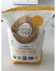 generic Organic Foods Gluten Free Sprouted Rolled Oats 5 lbs bundled with Nature Product Measuring Scoop