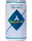 SoNic Club Soda  Tonic by Regatta Craft Mixers AllNatural Ingredients GlutenFree NonGMO 75oz Cans 24 Pack Case