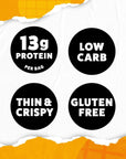 Wilde Protein Chips, Chicken and Waffles (1.34 Ounce Bags, Pack of 8 Bags) Crafted From Real Ingredients: Chicken Breast, Egg Whites, Chicken Bone Broth, Sugar Free, High Protein, Keto Friendly