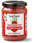 Cosi Come Datterino Red Tomatoes Unpeeled in Tomato Juice Datterini Tomatoes in Juice 12354 oz 350 g lowacid No additives no preservatives 100 Natural NonGMO Product of Italy