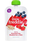 Little Freddie Organic Strawberries, Blueberries & Oats - 100g