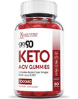 Justified Laboratories (5 Pack) Go 90 Keto ACV Gummies 1000MG with Pomegranate Juice Beet Root B12 300 Gummys