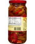 Mezzetta Sliced Hot Cherry Peppers  Gluten Free Keto Kosher  16 Fluid Ounce Jar Pack of 6