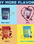 LOVE CORN Sea Salt 16oz x 1 Bag  Delicious Crunchy Corn  Healthy Family Snacks  Gluten Free Kosher NonGMO Alternative for Chips Nuts Crackers  Pretzels  Perfect for Charcuterie Boards