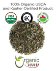 Organic Way Ladys Mantle Herb Cut  Sifted Alchemilla vulgaris  Herbal Tea  European WildHarvest  Kosher  USDA Certified  Vegan NonGMO  Gluten Free  100 Raw from Albania 14LBS  4Oz