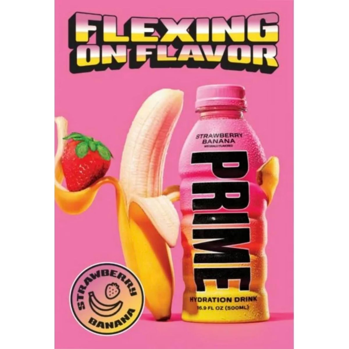 Generic Prime Sports Drink Strawberry Banana  12Fl oz Hydration Beverage