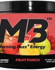 Morning Buzz Energy Powder Drink - Energy Boost Drink Mix - 30 Servings