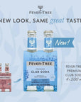 Fever Tree Club Soda  Premium Quality Mixer  Refreshing Beverage for Cocktails  Mocktails Naturally Sourced Ingredients No Artificial Sweeteners or Colors  200 ML Bottles  Pack of 24