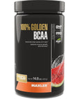 Maxler 100% Golden BCAA Powder - Intra & Post Workout Recovery Drink for Accelerated Muscle Recovery & Lean Muscle Growth - 6 g Vegan BCAAs Amino Acids - 60 Servings - Watermelon