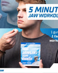 Gymgum Jawline Gum  Hard Chewing Gum For Jaw Strength  Train Your Facial Features  Mewing Jaw Gum  Ultimate Jawline Exerciser  0 Calories  Sugar Free Hard Gum Arctic Mint 40 Count