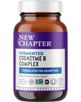 New Chapter Vitamin B Complex - Fermented Coenzyme B Complex Rich in Vitamin B12 + Vitamin B6 + Biotin + Made with Organic Ingredients - 90 ct