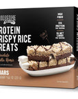 Protein Crispy Rice Treats 15g Protein 3g7g Net Carbs Low Carb Fluffy Soft Chewy Gluten Free High Fiber KetoFriendly No Aftertaste Chocolate Vanilla Remix 1 Pack