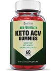 Justified Laboratories ACV for Health Keto ACV Gummies 1000MG with Pomegranate Juice Beet Root B12 60 Gummys