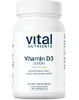 Vital Nutrients Vitamin D3 | 2000 IU | Vitamin D Supplement to Support Calcium Absorption and Bone Health* | Gluten, Dairy and Soy Free | 90 Capsules