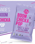 Doomi Angies BOOMCHICKAPOP Popcorn Sweet and Salty Kettle Corn 24 Count 1oz Bags Packaged The Perfect Snack Package Perfect for Stocking The Pantry Lunches Parties or Taking On The Go White