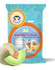 Meekus Natural GlutenFree Milk Tea Powder BobaBubble Tea Mix Honeydew Flavor 3in1 Drink Powder Instant PreMixed Beverage for Hot or Cold Drinks Easy to Prepare Powdered Drink Mix 8 oz 227G