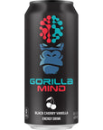 Gorilla Mind Energy Drink  Unmatched Energy  Amplified Focus  NAcetylLTyrosine AlphaGPC 200mg Caffeine Uridine Saffron  0 Sugar Or Artificial Colors  16oz 12Pack Variety Pack 1