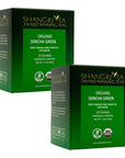 ShangriLa Tea Company Organic Sencha Green Tea 2 Boxes with 20 Tea Bags Each 40 Total