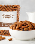 Roasted Almonds Unsalted  Fresh and Delicious Guilt Free Healthy Keto Snack Whole Unsalted Nuts Steam Pasteurized Packed in Resealable Bag Low Calories Vegan GlutenFree 3lb