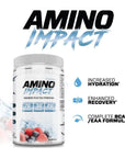 I-Prevail Supplements Amino Impact BCAA - EAA Enhanced Hydration Recovery & Endurance Keto Friendly Formula 7g BCAA’s - 3g EAA’s Plus 2g Glutamine |30 Serving (White Glacier Cherry)