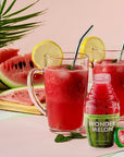 Wonder Melon Organic Watermelon Juice with Cucumber  Basil 845oz 6 Pack 100 Juice Cold Pressed