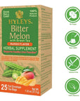 Hyleys Bitter Melon with Green Tea  Mango Flavor  25 Tea Bags  Supports Healthy Liver Function  Herbal Supplement