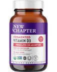 New Chapter Fermented Vitamin D3 2,000 IU, Organic, ONE Daily for Immune, Heart & Bone Support + Whole-Food Turmeric, Adaptogenic Reishi Mushroom, 100% Vegetarian, Gluten Free, 90 Count