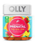 Olly The Essential Prenatal Gummy Multivitamin, 30 Day Supply ( Gummies), Sweet, Folic Acid, Vitamin D, Omega 3 DHA, Chewable Supplement, White Citrus, 60 Count (Pack of 1)