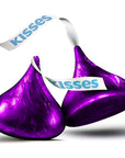 Hersheys Kisses Special Dark Chocolate  1 LB Approx 100 pcs  Bulk Individually Wrapped Purple Foil Candy