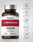 Piping Rock L Methionine 1000mg | 100 Capsules | Free Form Supplement | Non-GMO, Gluten Free