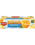 Del Monte Mixed FruitPeaches Snack Cup 16 cups Net Wt 4 Pound