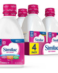 Similac Soy Isomil Infant Formula with Iron, Ready to Feed, 1 Qt (Pack of 4)