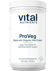 Vital Nutrients - ProVeg - Organic Pea Protein with Natural Vanilla Flavor - Vegetarian - 524 Grams per Bottle