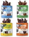 Baja Beef Jerky Snack Pack  Jerky Variety Pack Beef Jerky Gifts for Men Beef Jerky Sampler Craft Jerky Beef Jerky Assortment Gluten Free Jerky High Protein Jerky  25 Oz Bags Pack of 4