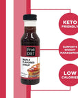 ProtiDiet Maple Flavored Breakfast Syrup for Pancakes and Waffles Sugar Free Fat Free 12 fl oz