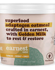 Earnest Eats Superfood Adaptogen Turmeric  Coconut Oatmeal Cups 6 Pack  NonGMO Vegan Gluten Free Glyphosate Free Oats