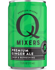 Q Mixers Ginger Ale Premium Cocktail Mixer 75 oz 12 Cans