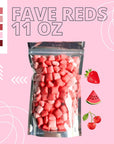 freeze dried candy mini fave reds  11oz