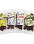 Hardtimes Handcrafted Beef Jerky - Variety Flavors - 4 Pack of 2.25 oz. Bags