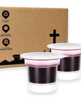 Simply Communion Prefilled Communion  Tray  Seatback Pew Compatible  Concord Grape Juice and Bread  Box of 600