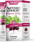 Nitric Oxide Organic Beet Root Powder by Snap Supplements - (10 Packs)