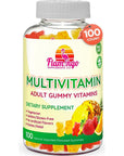 Flamingo Supplements Multivitamin Gummies | Vegan Friendly, Kosher Halal NO Gluten or Gelatin, no GMO| for Men, Women & Kids| 3 Natural Flavors | Vitamins C, B3, B12, Biotin, Zinc & More| 100 Gummies