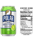 Polar Seltzer Water Variety Pack  Cranberry Lime Black Cherry Lime Ruby Red Grapefruit  12 fl oz  Pack of 16